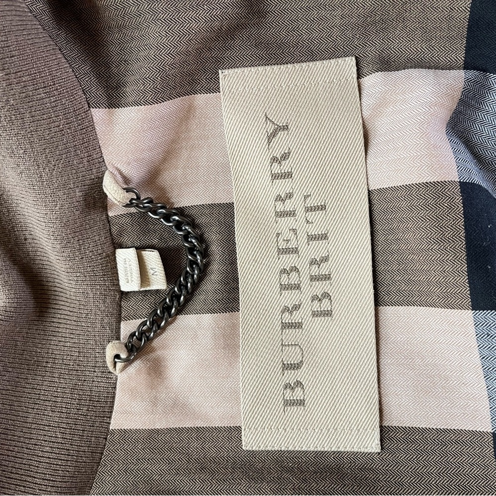 Burberry brit suede bomber jacket. Men’s size medium. - Picture 8 of 8